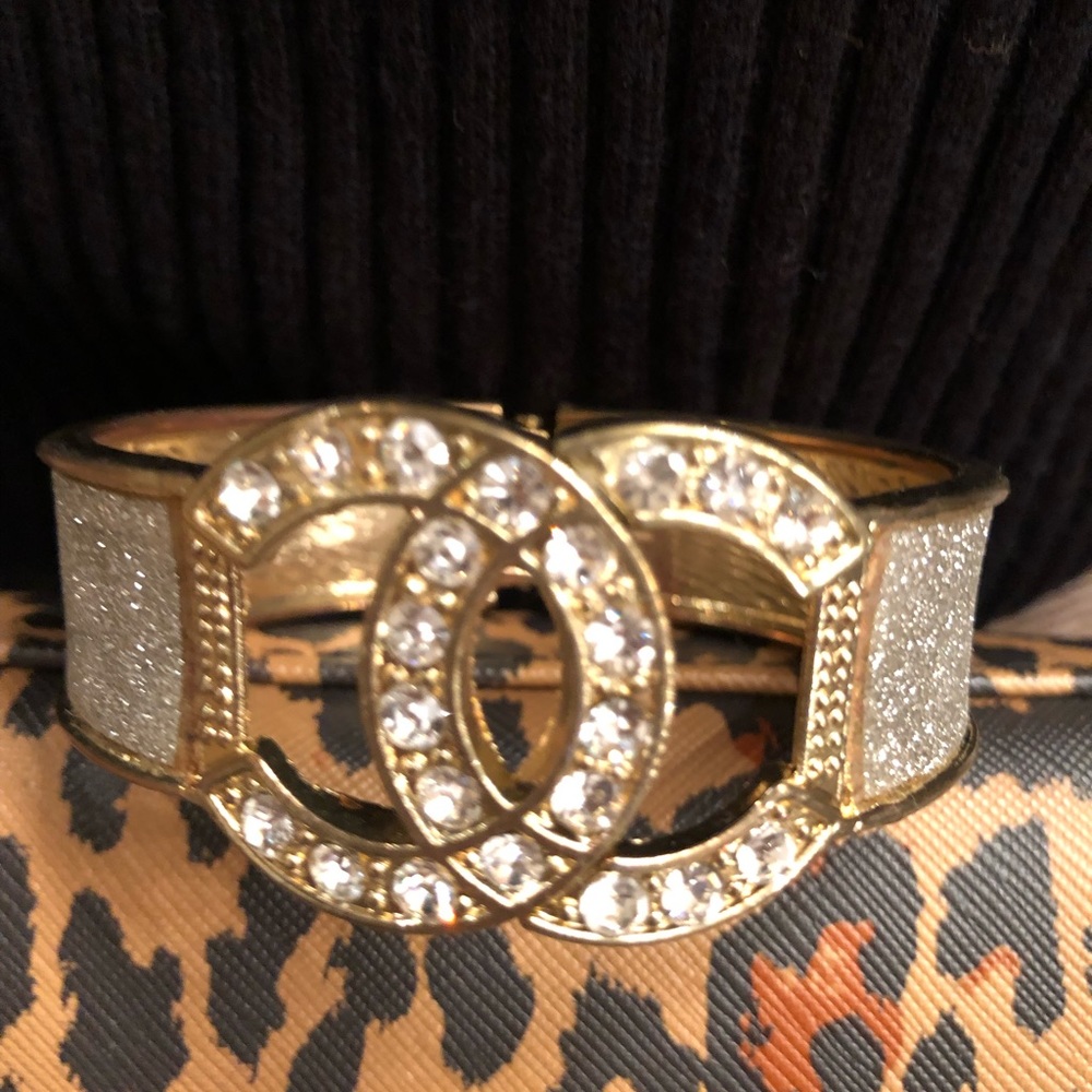 Bracelet- Gold/Rhinestone